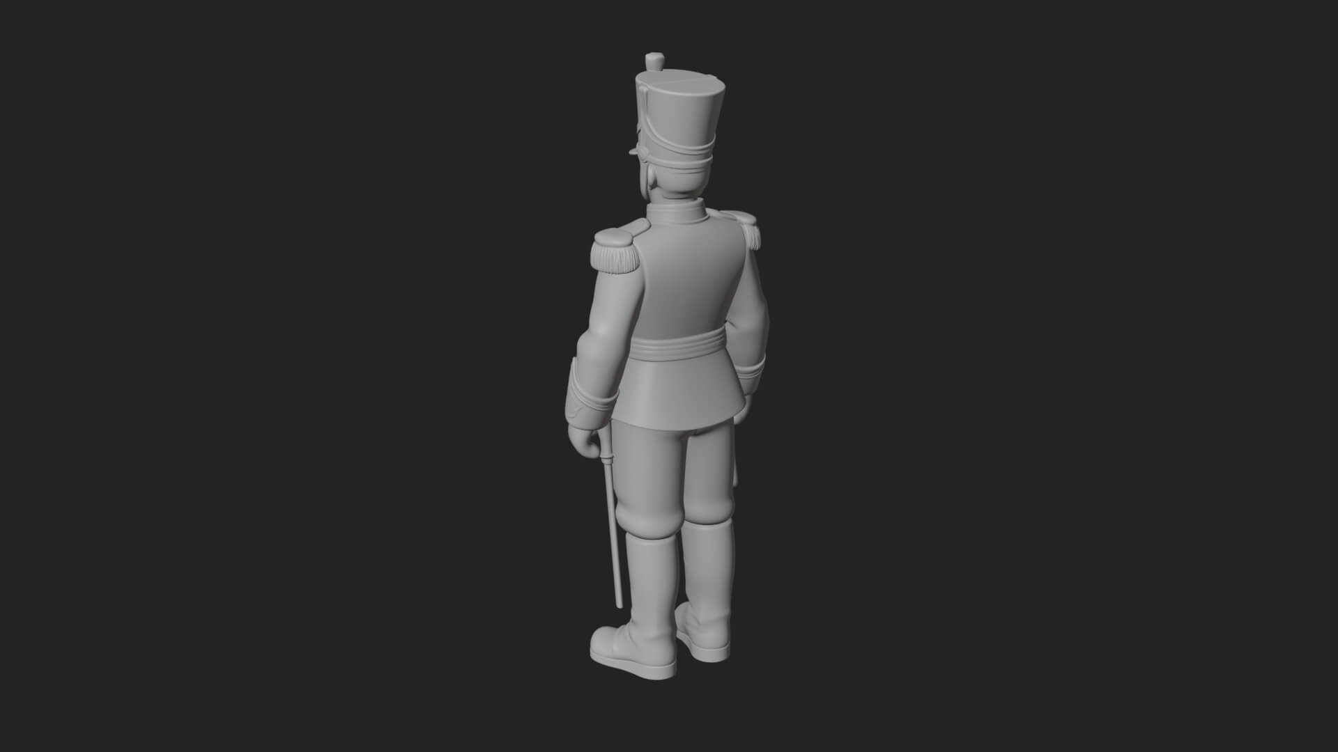 Parade Toy Soldier Statue Design 3 3D Print Model 3D Model