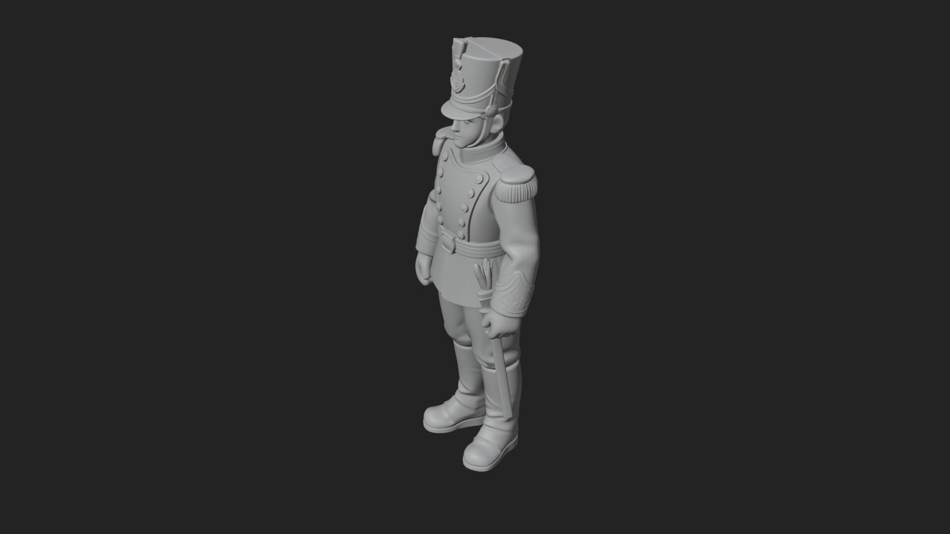 Parade Toy Soldier Statue Design 3 3D Print Model 3D Model