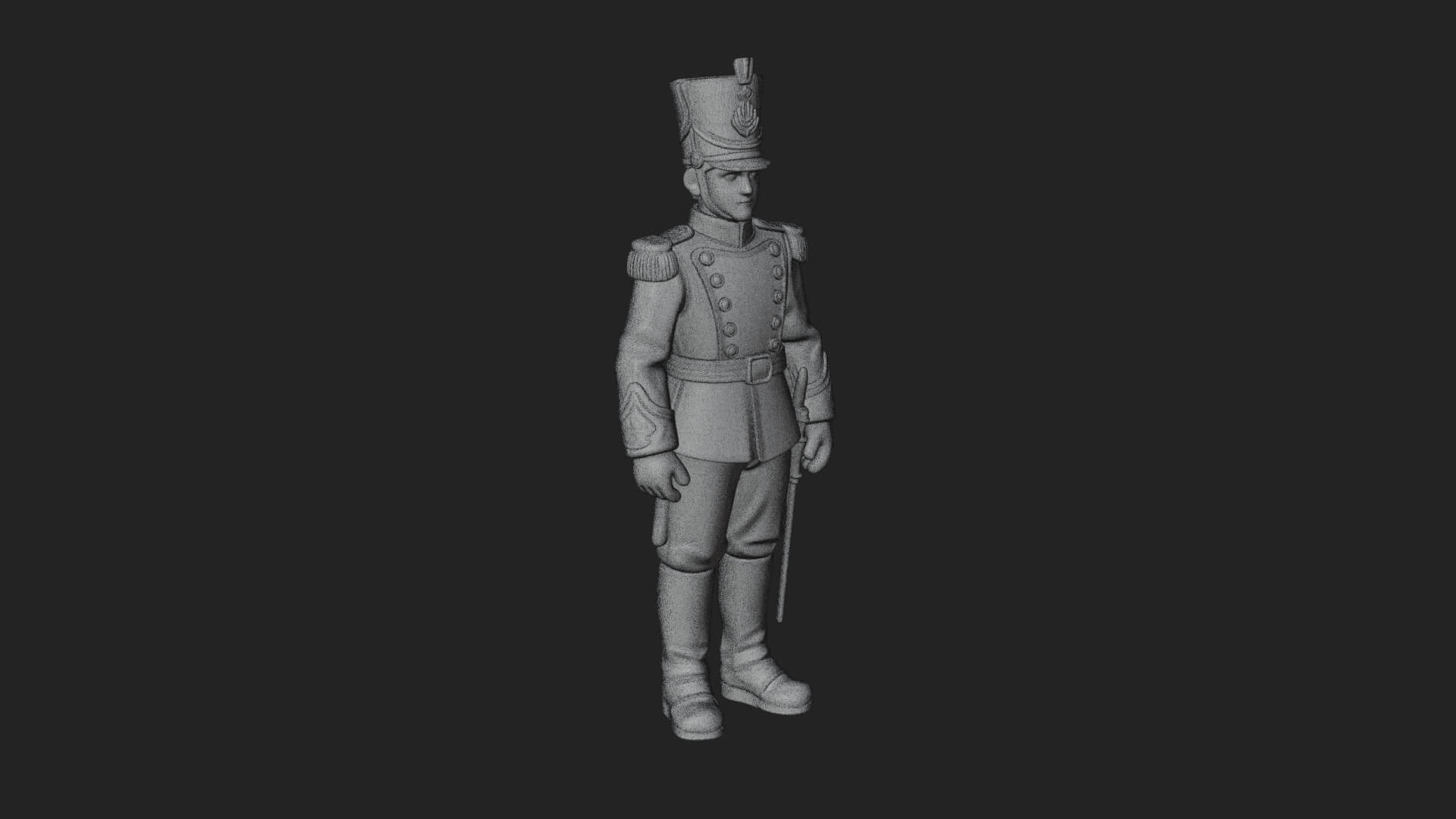 Parade Toy Soldier Statue Design 3 3D Print Model 3D Model