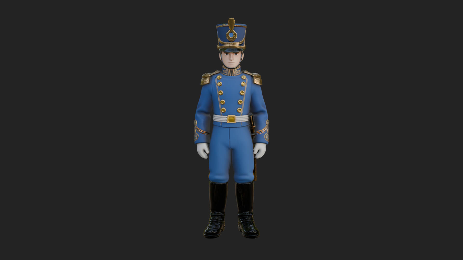 Parade Toy Soldier Statue Design 4 3D Print Model 3D Model