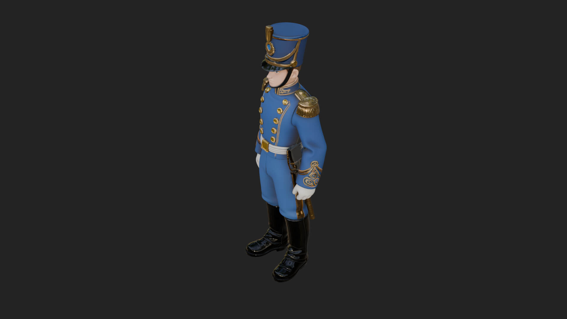 Parade Toy Soldier Statue Design 4 3D Print Model 3D Model