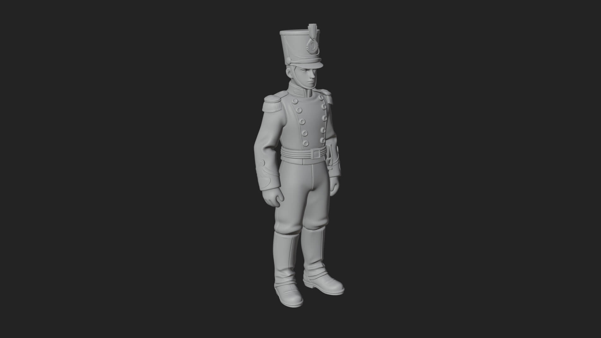 Parade Toy Soldier Statue Design 4 3D Print Model 3D Model