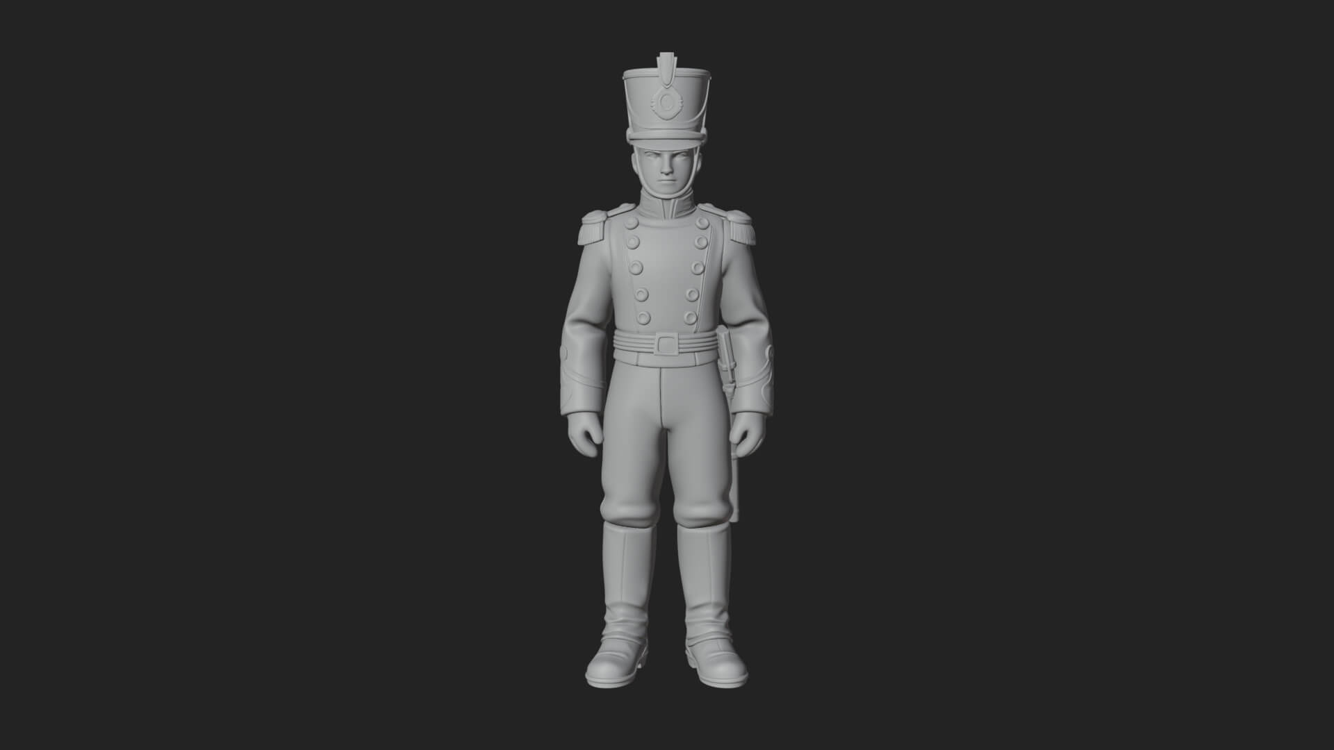 Parade Toy Soldier Statue Design 4 3D Print Model 3D Model