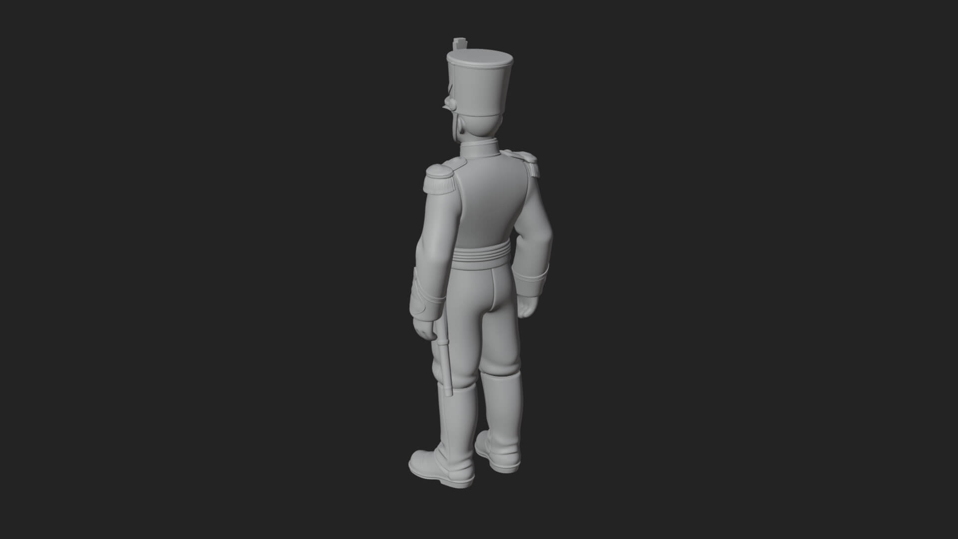 Parade Toy Soldier Statue Design 4 3D Print Model 3D Model