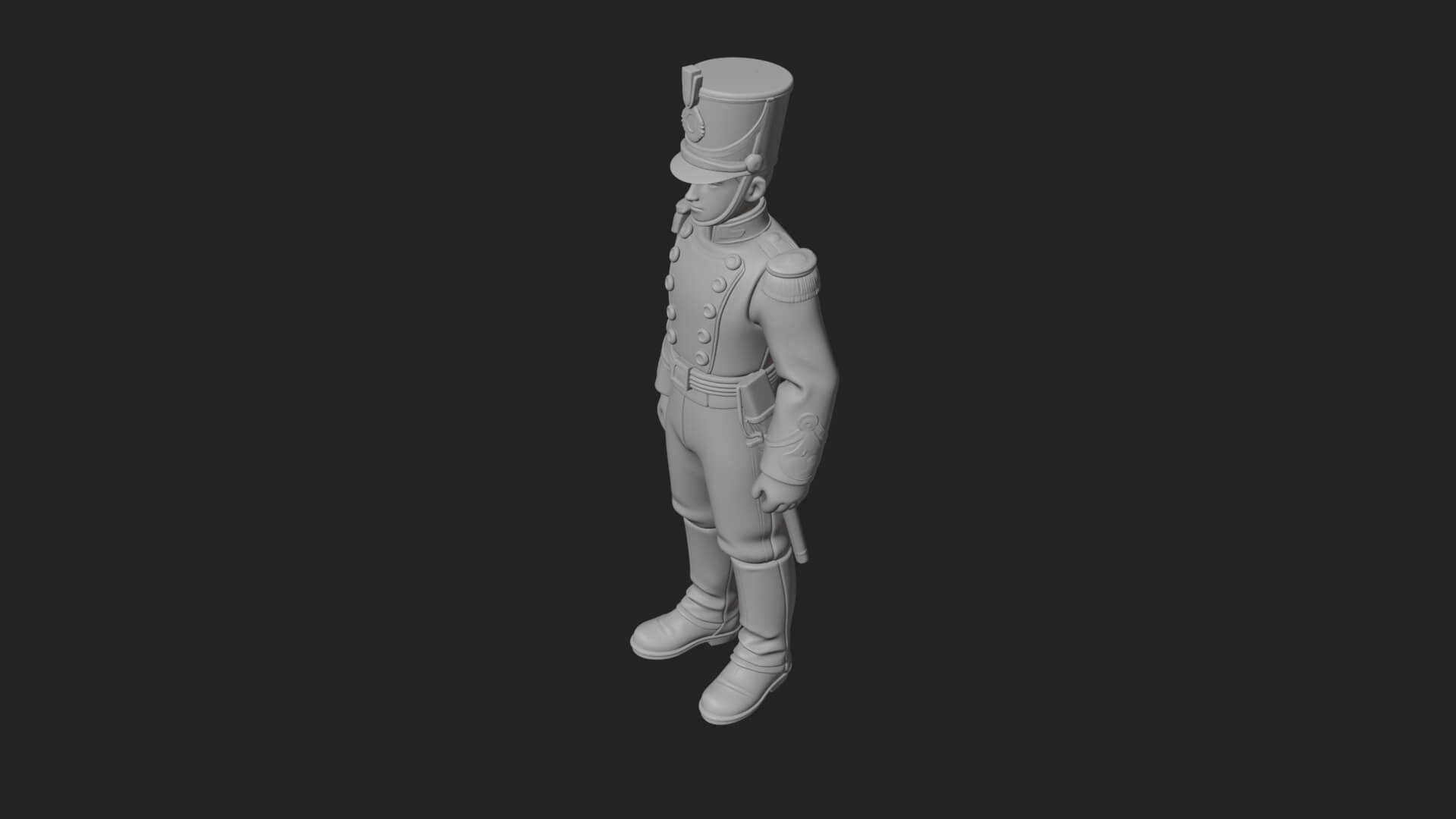 Parade Toy Soldier Statue Design 4 3D Print Model 3D Model