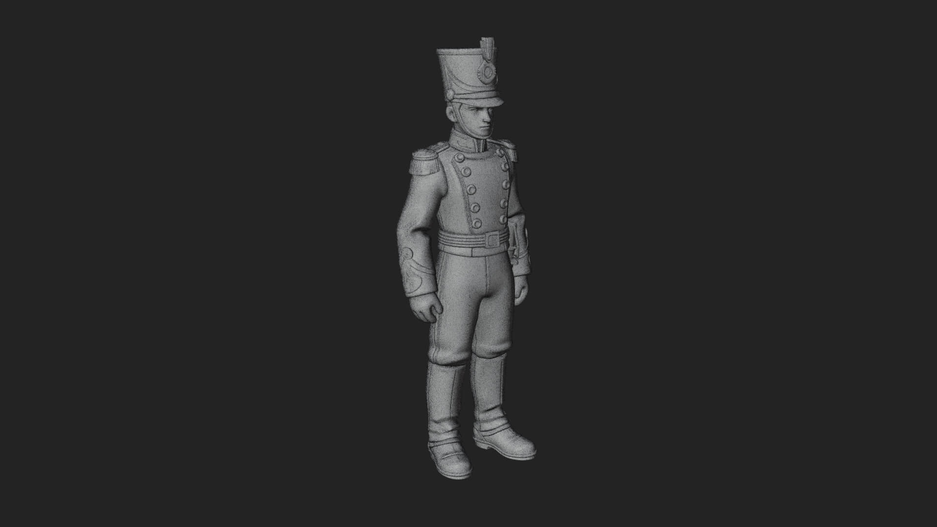 Parade Toy Soldier Statue Design 4 3D Print Model 3D Model