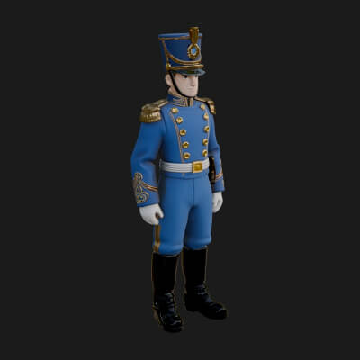 Parade Toy Soldier Statue Design 4 3D Print Model