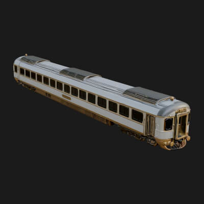 Passenger Train Car Model Design 2 3D Print Model