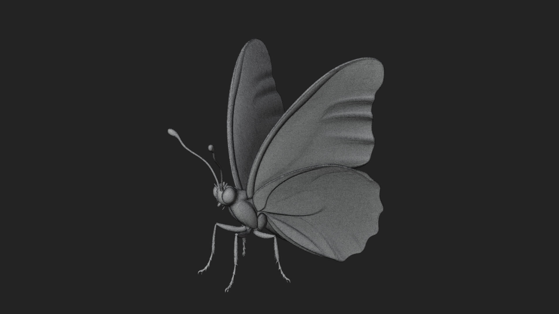 Pastel Wing Butterfly Statue Design 4 3D Print Model 3D Model