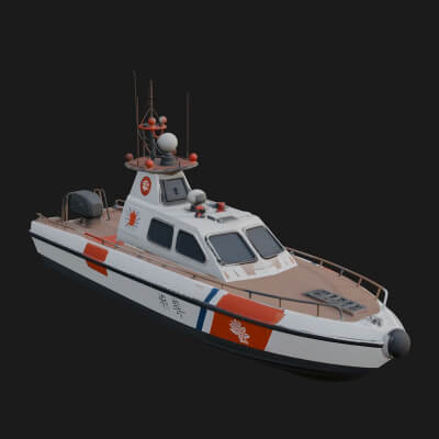Patrol Boat Model Design 1 3D Print Model