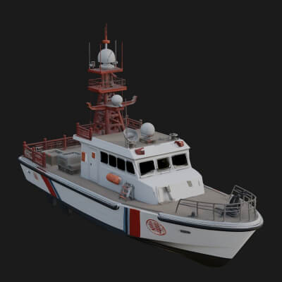Patrol Boat Model Design 10 3D Print Model