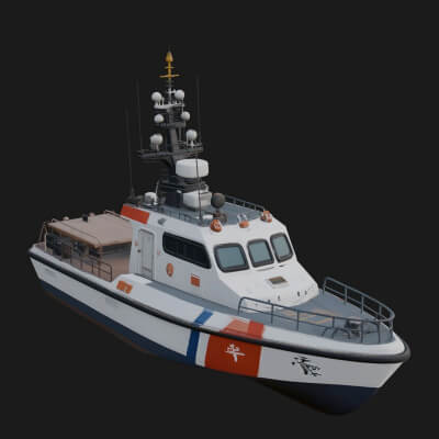 Patrol Boat Model Design 11 3D Print Model