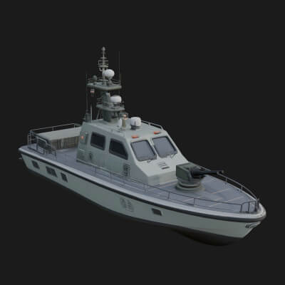 Patrol Boat Model Design 12 3D Print Model