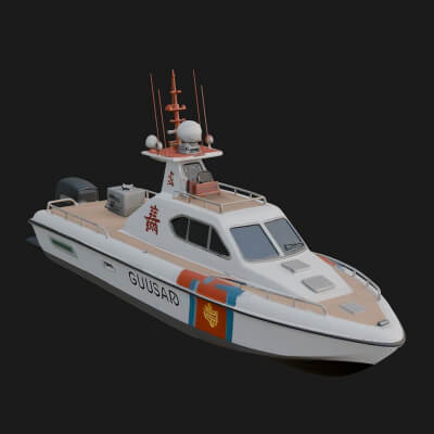 Patrol Boat Model Design 13 3D Print Model