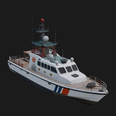 Patrol Boat Model Design 14 3D Print Model