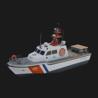 Patrol Boat Model Design 15 3D Print Model
