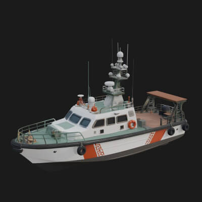 Patrol Boat Model Design 3 3D Print Model