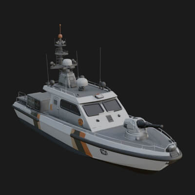 Patrol Boat Model Design 5 3D Print Model
