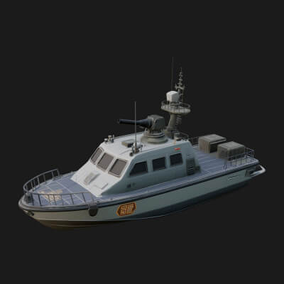 Patrol Boat Model Design 7 3D Print Model