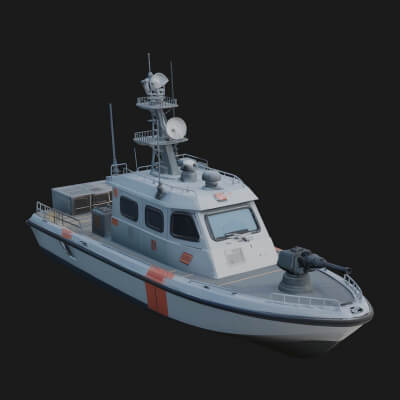 Patrol Boat Model Design 8 3D Print Model