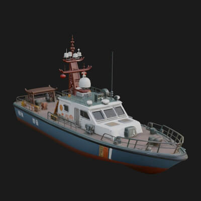 Patrol Boat Model Design 9 3D Print Model