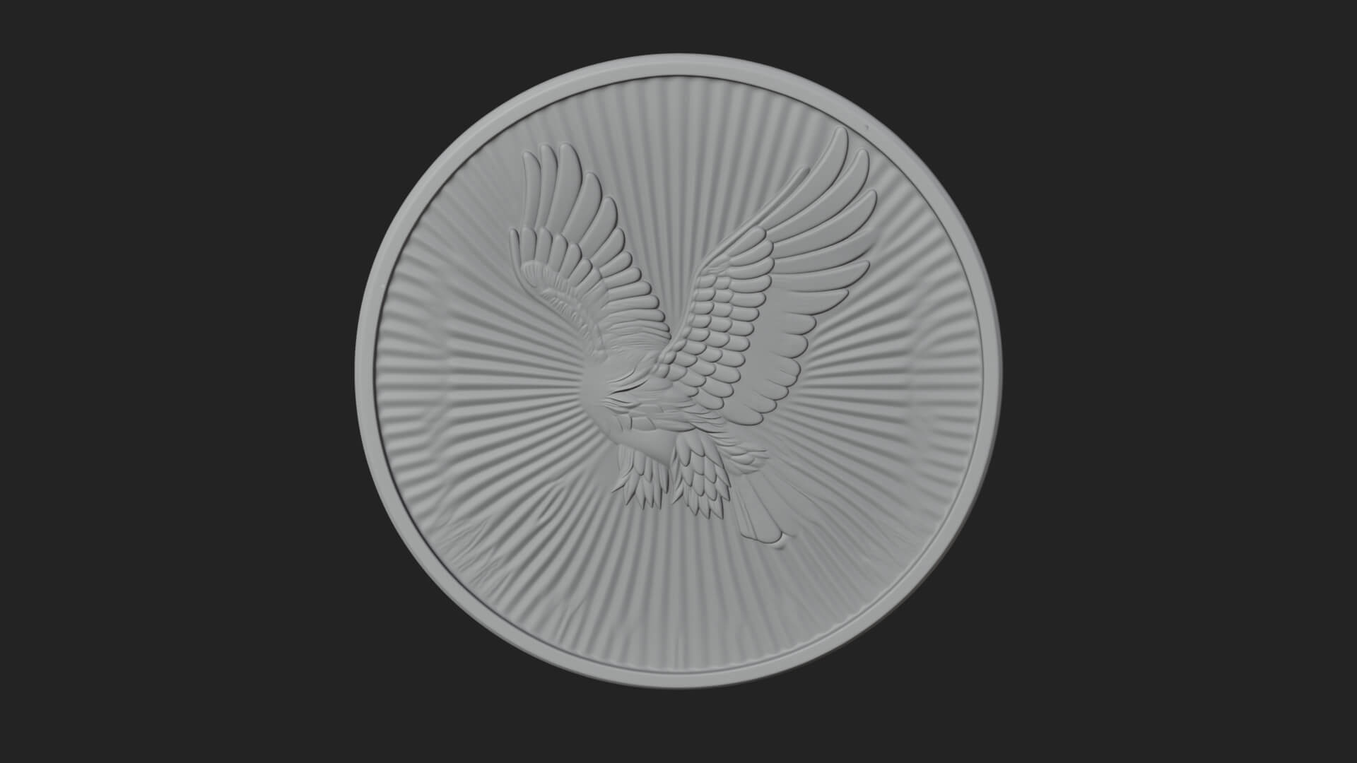 Peace Dove Laurel Oval Plaque Design 4 3D Print Model 3D Model
