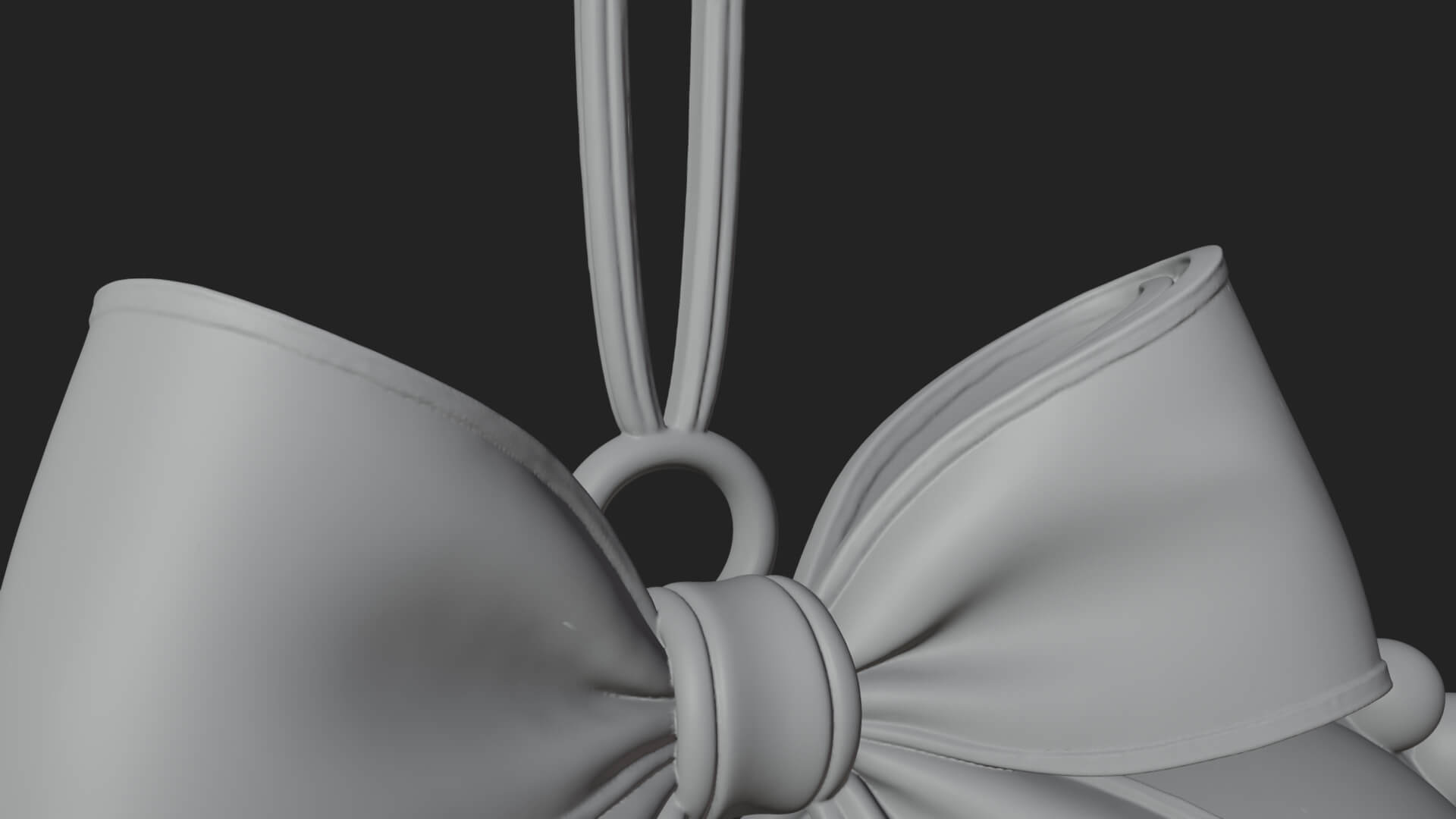 Pearl Trimmed Lace Heart Ornament Design 1 3D Print Model 3D Model
