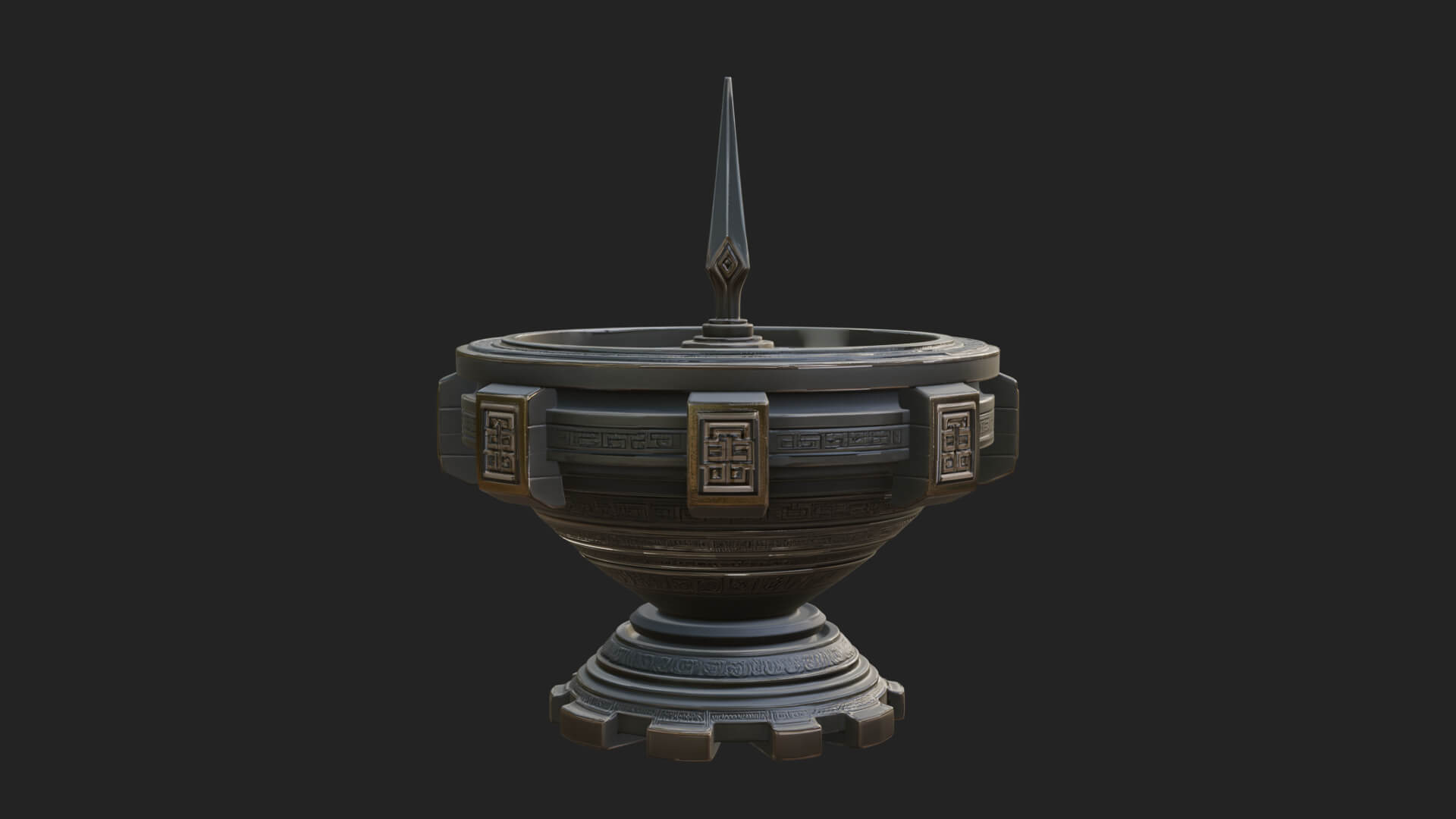 Pedestal Sundial Stand Model Design 1 3D Print Model 3D Model