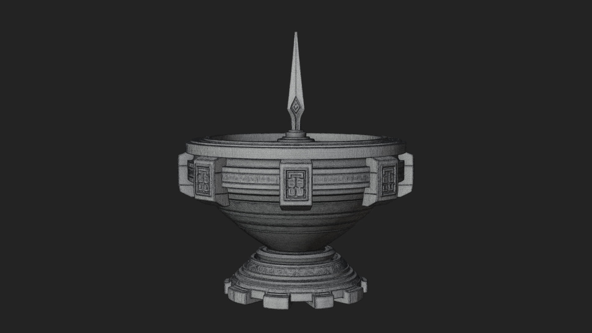 Pedestal Sundial Stand Model Design 1 3D Print Model 3D Model