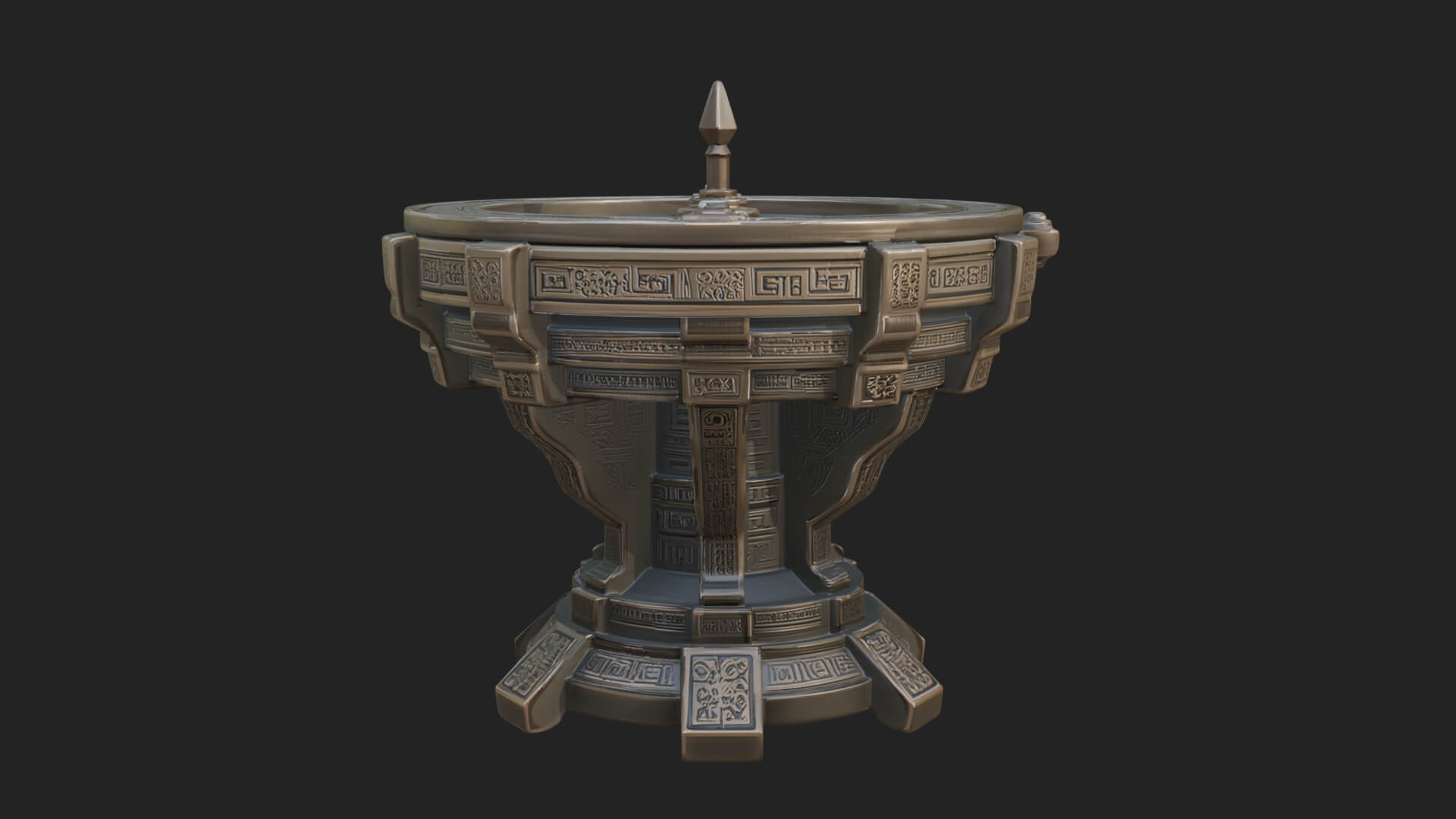Pedestal Sundial Stand Model Design 2 3D Print Model 3D Model