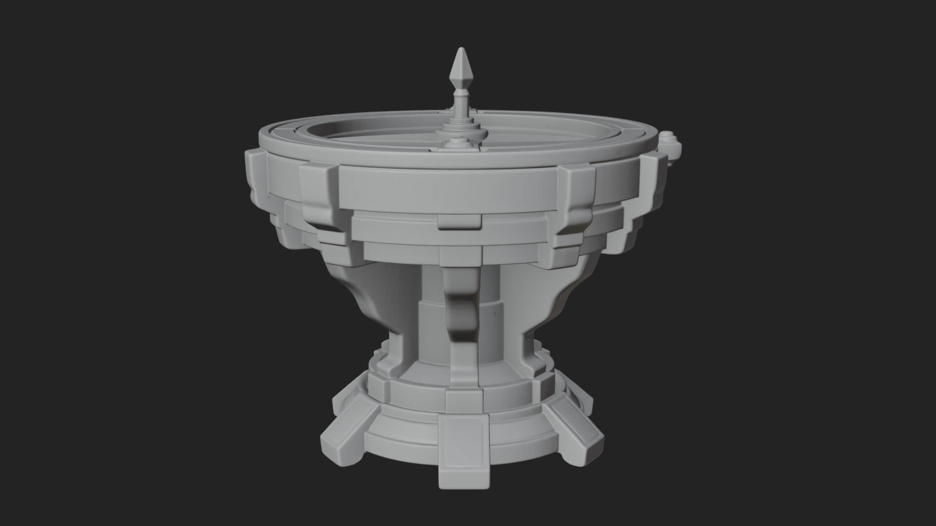 Pedestal Sundial Stand Model Design 2 3D Print Model 3D Model