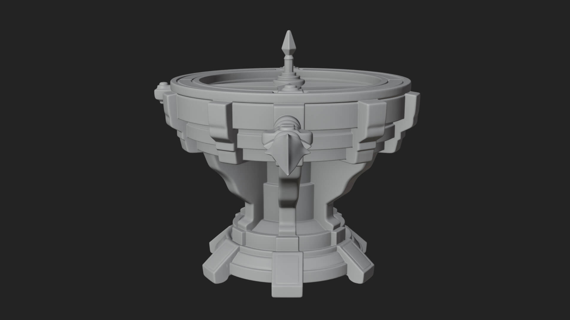 Pedestal Sundial Stand Model Design 2 3D Print Model 3D Model