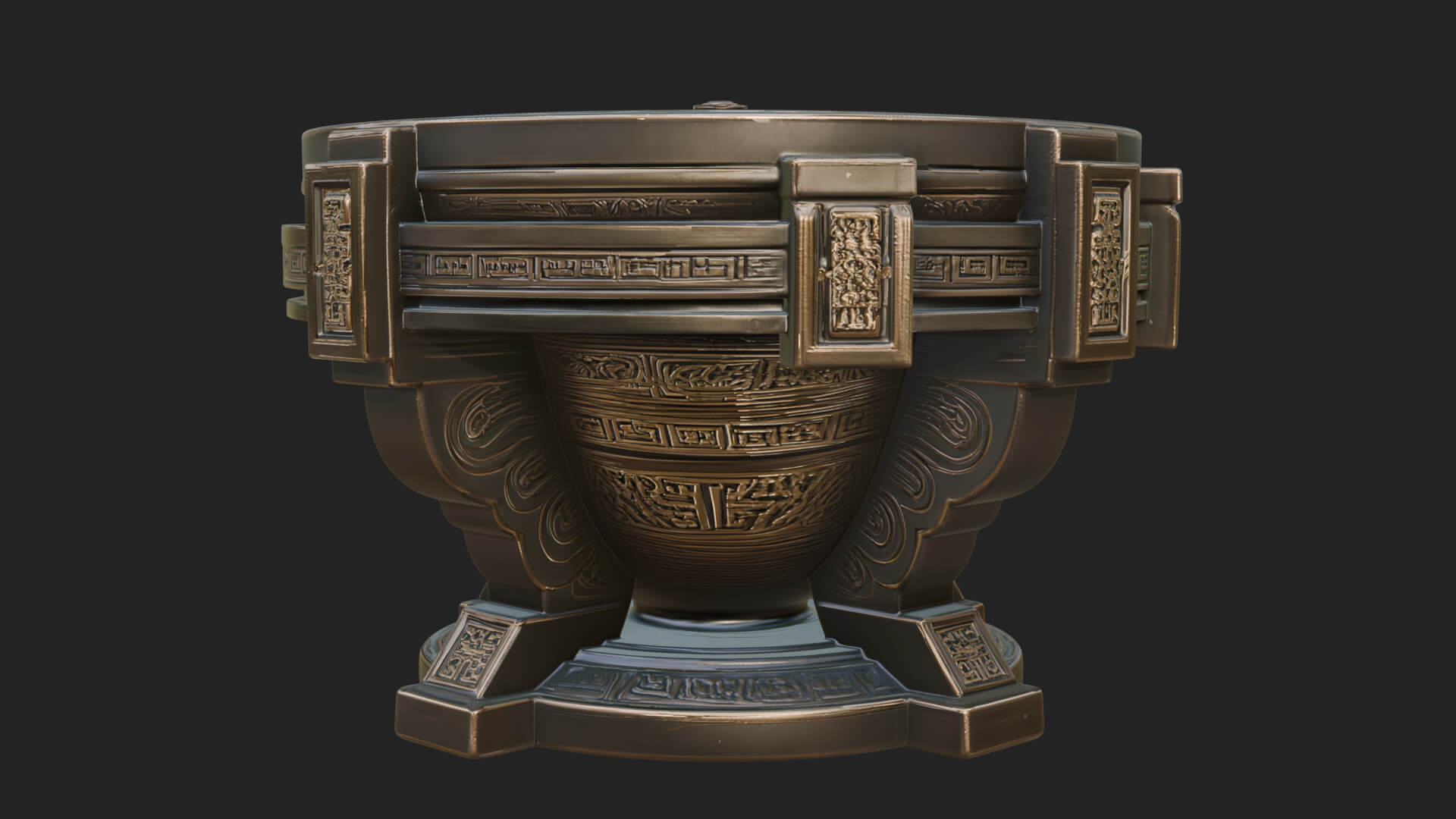 Pedestal Sundial Stand Model Design 3 3D Print Model 3D Model