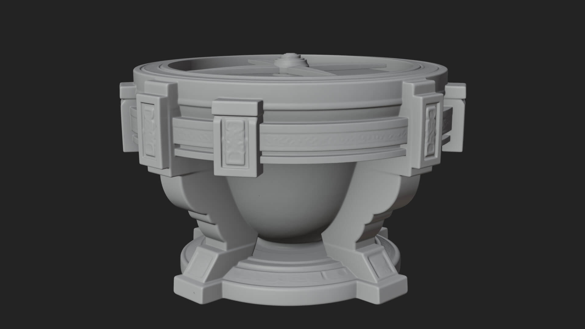Pedestal Sundial Stand Model Design 3 3D Print Model 3D Model