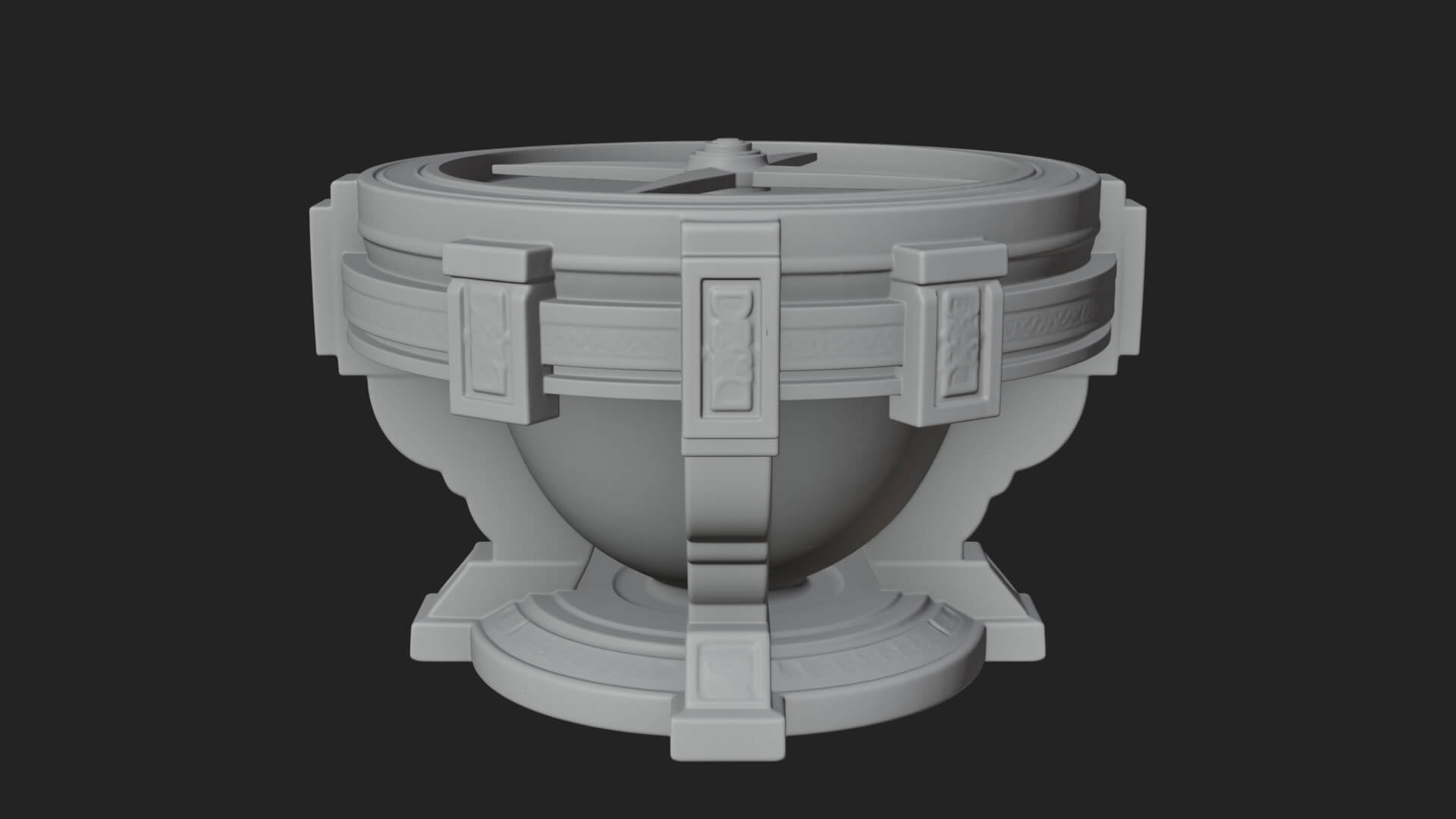 Pedestal Sundial Stand Model Design 3 3D Print Model 3D Model