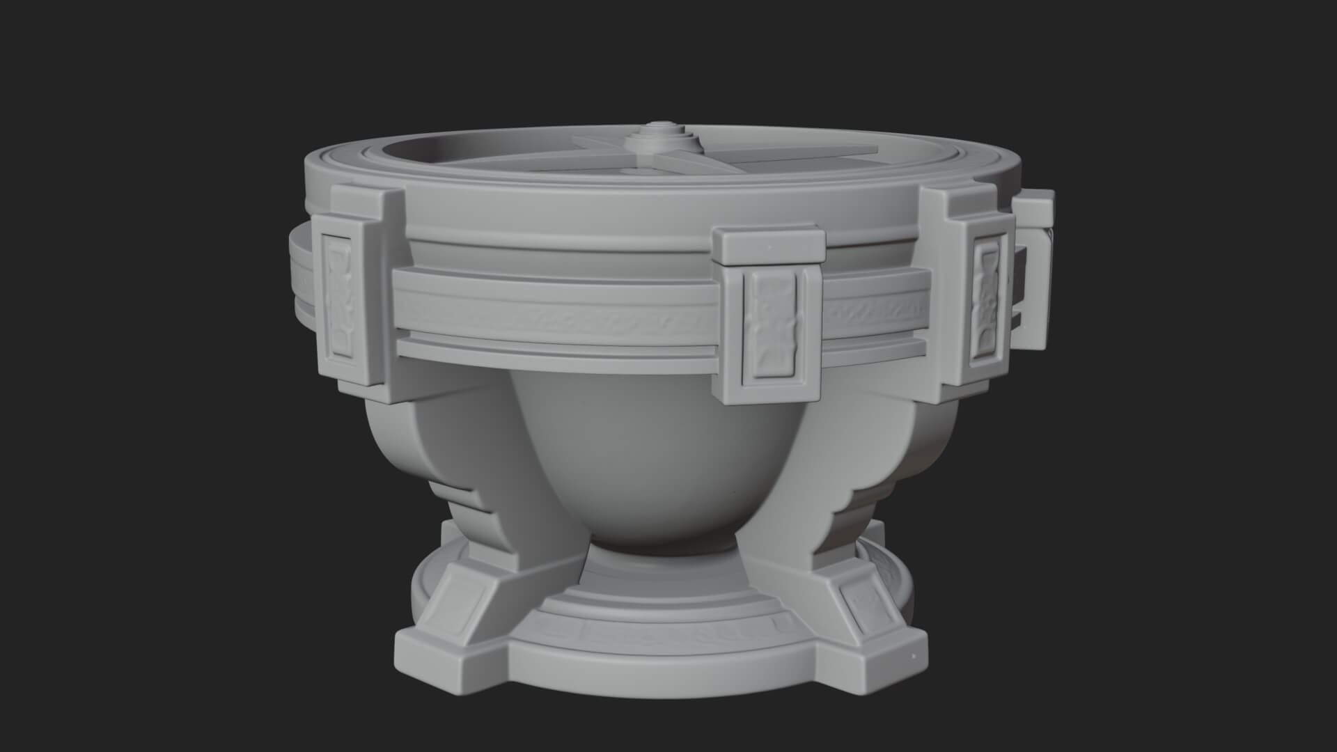 Pedestal Sundial Stand Model Design 3 3D Print Model 3D Model