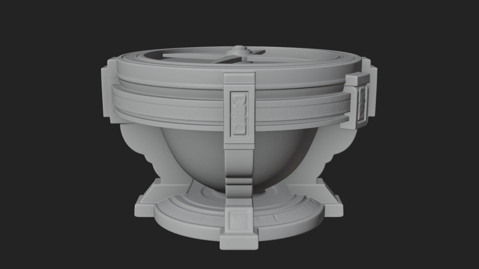 Pedestal Sundial Stand Model Design 3 3D Print Model 3D Model