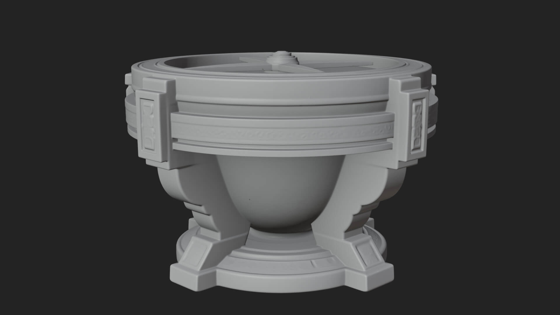 Pedestal Sundial Stand Model Design 3 3D Print Model 3D Model