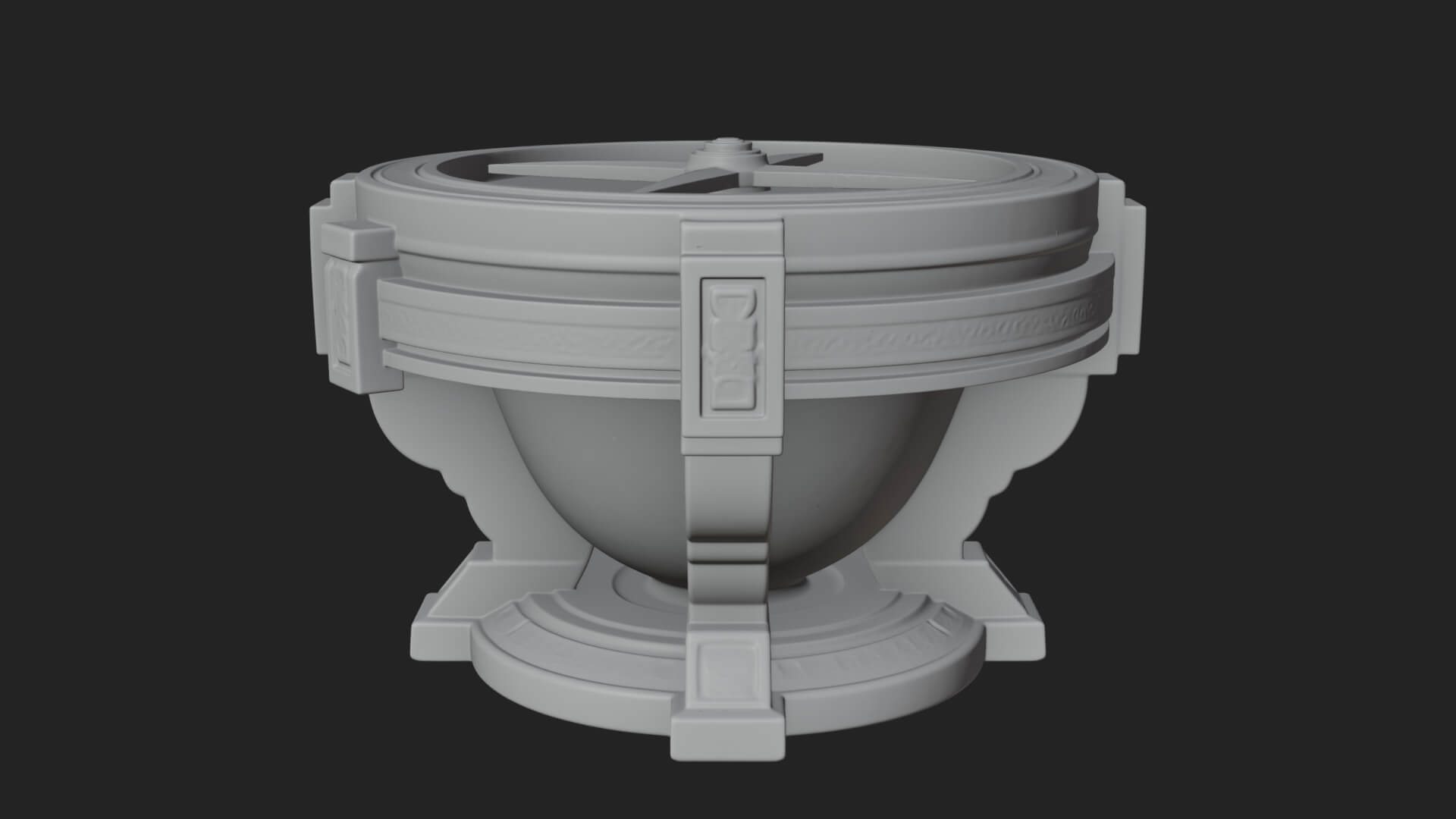 Pedestal Sundial Stand Model Design 3 3D Print Model 3D Model