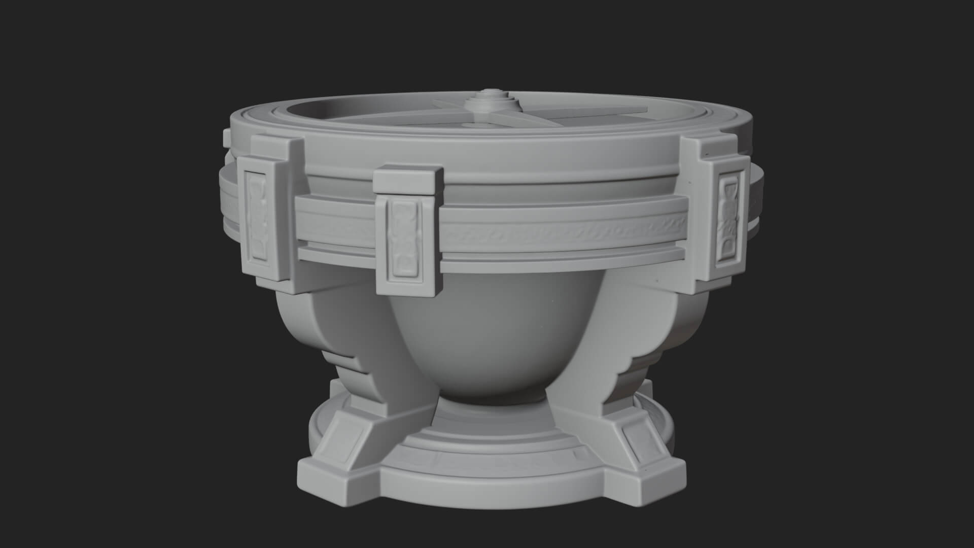 Pedestal Sundial Stand Model Design 3 3D Print Model 3D Model