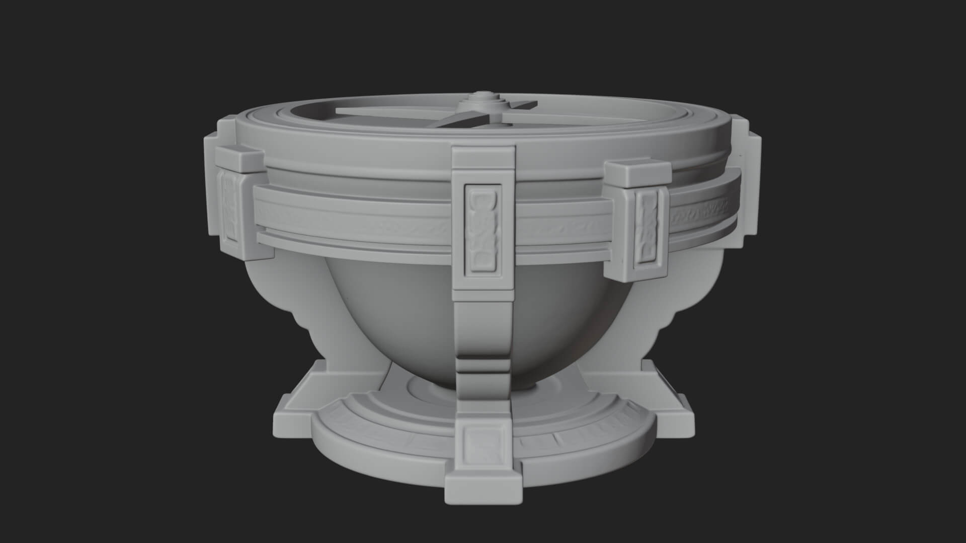 Pedestal Sundial Stand Model Design 3 3D Print Model 3D Model