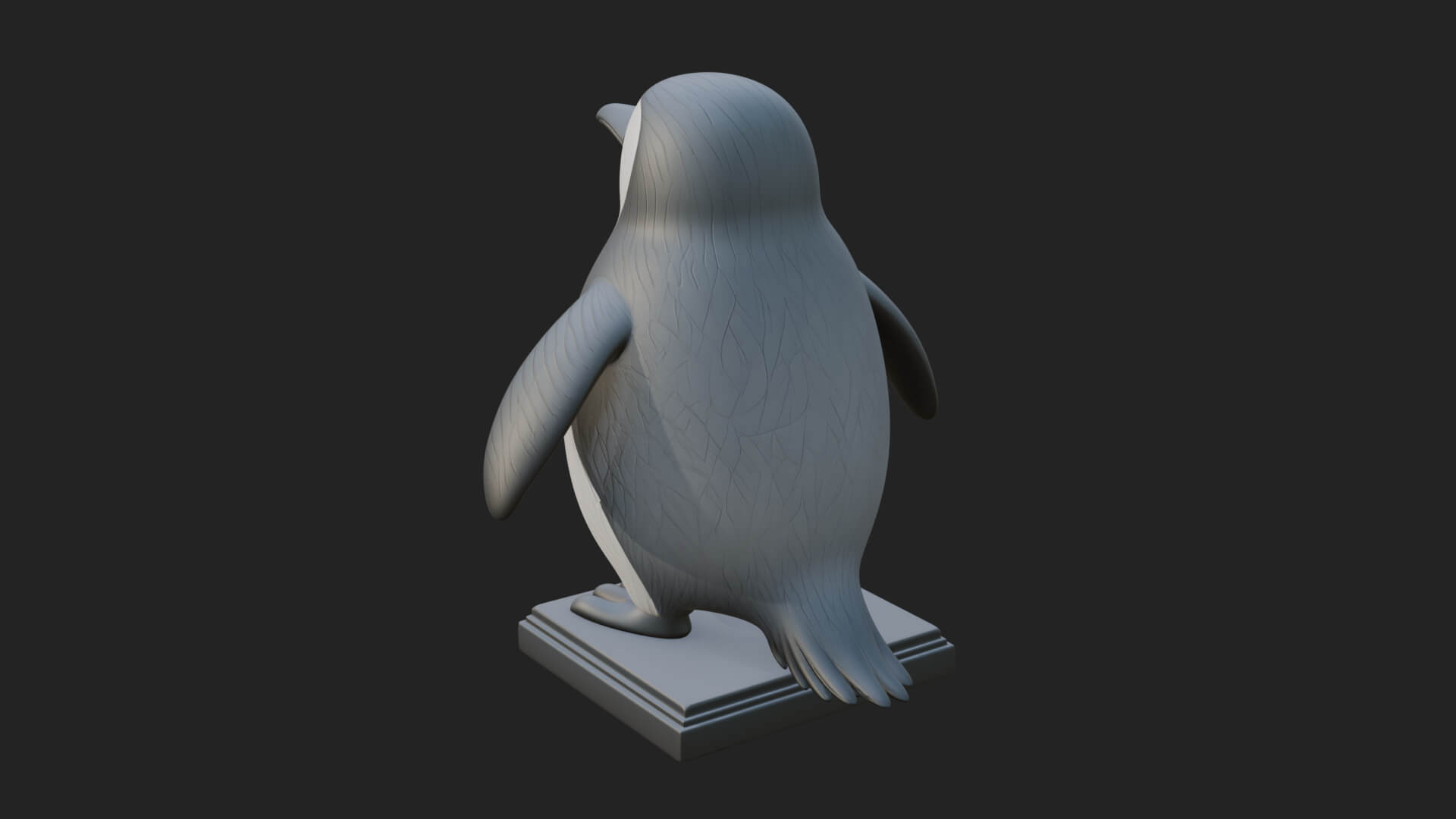 Penguin Bird Statue Design 5 3D Print Model 3D Model
