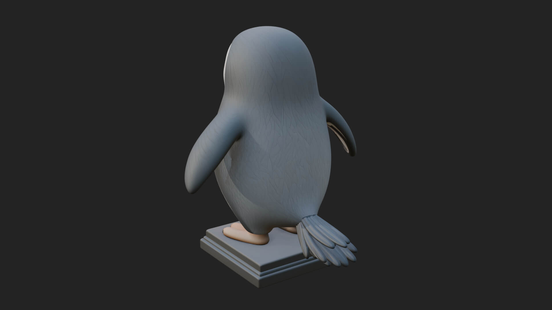 Penguin Bird Statue Design 6 3D Print Model 3D Model