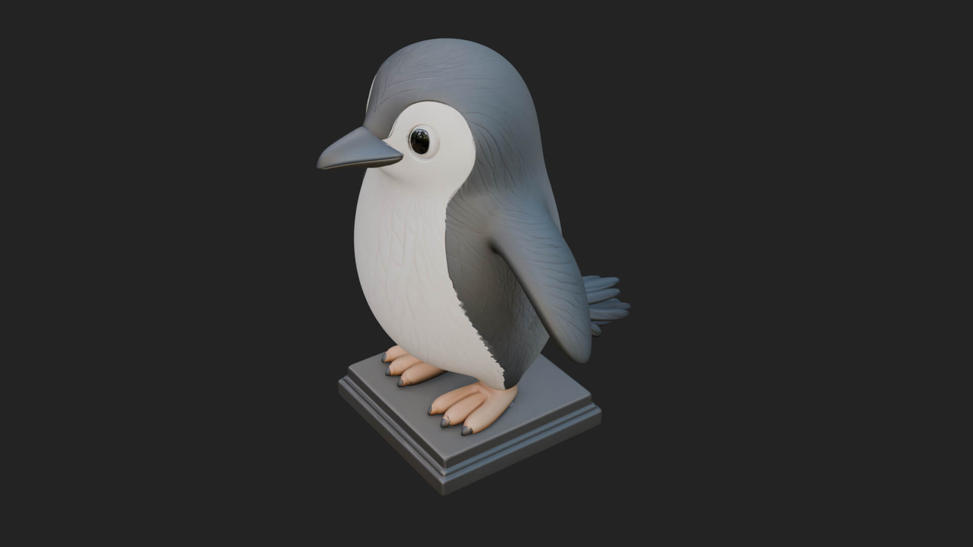 Penguin Bird Statue Design 6 3D Print Model 3D Model