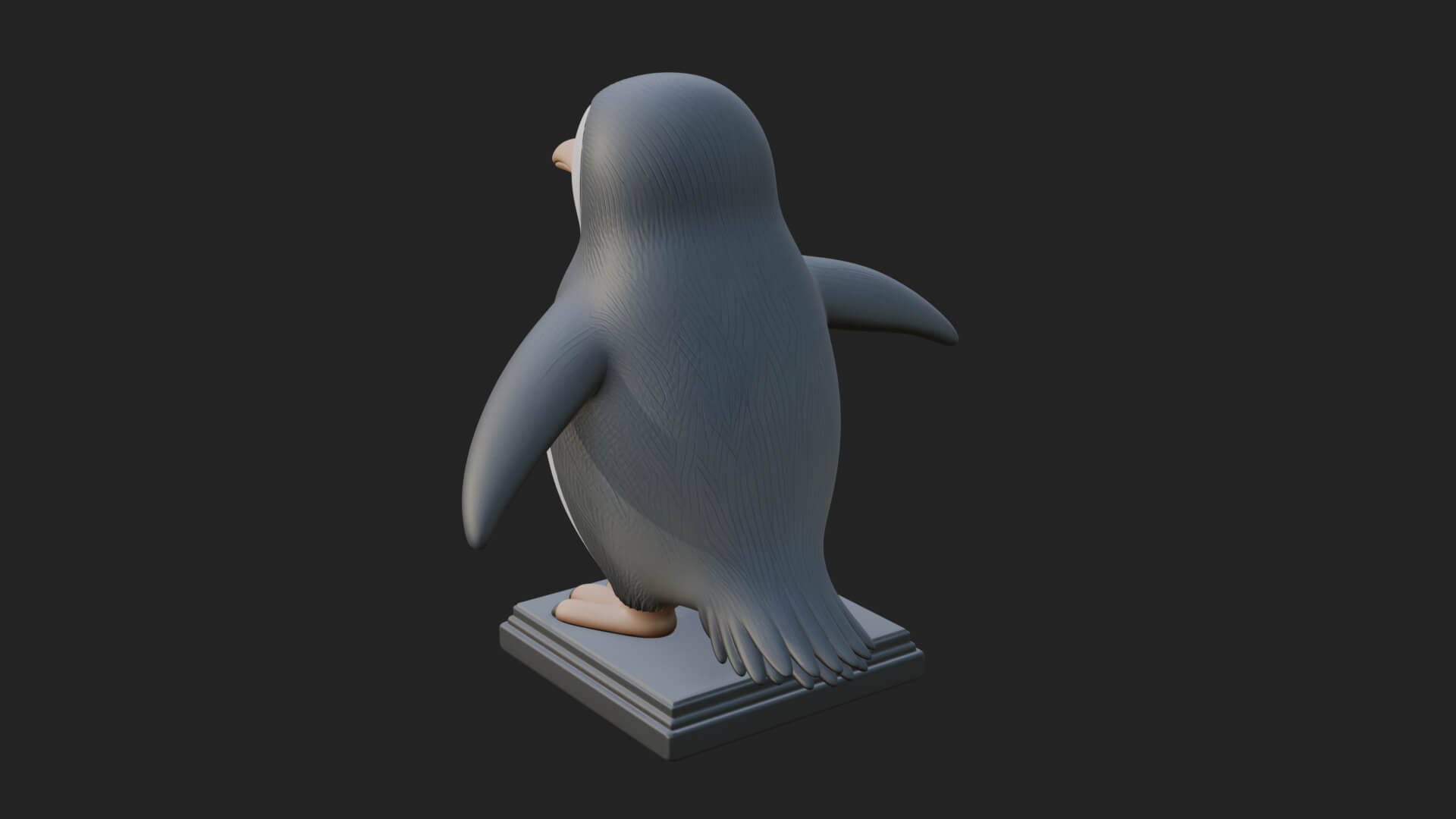 Penguin Bird Statue Design 7 3D Print Model 3D Model