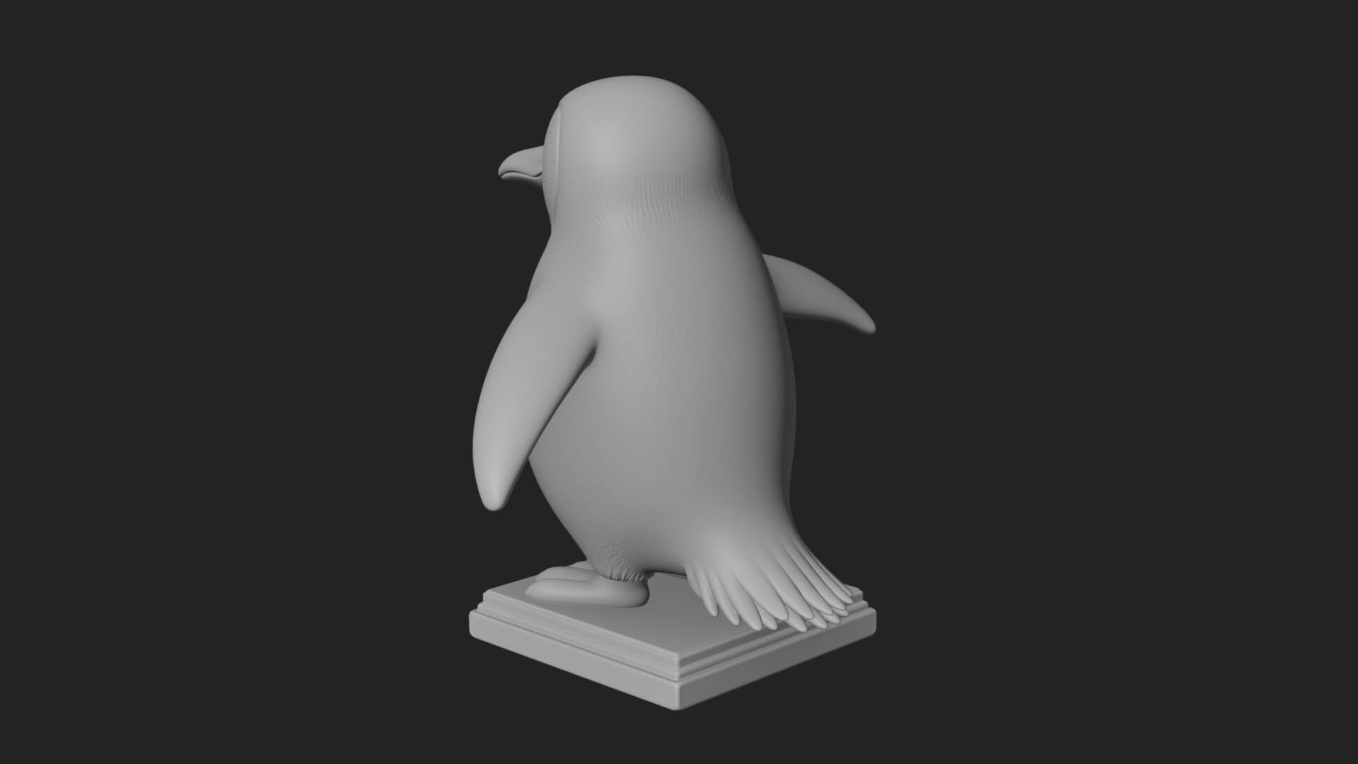 Penguin Bird Statue Design 7 3D Print Model 3D Model