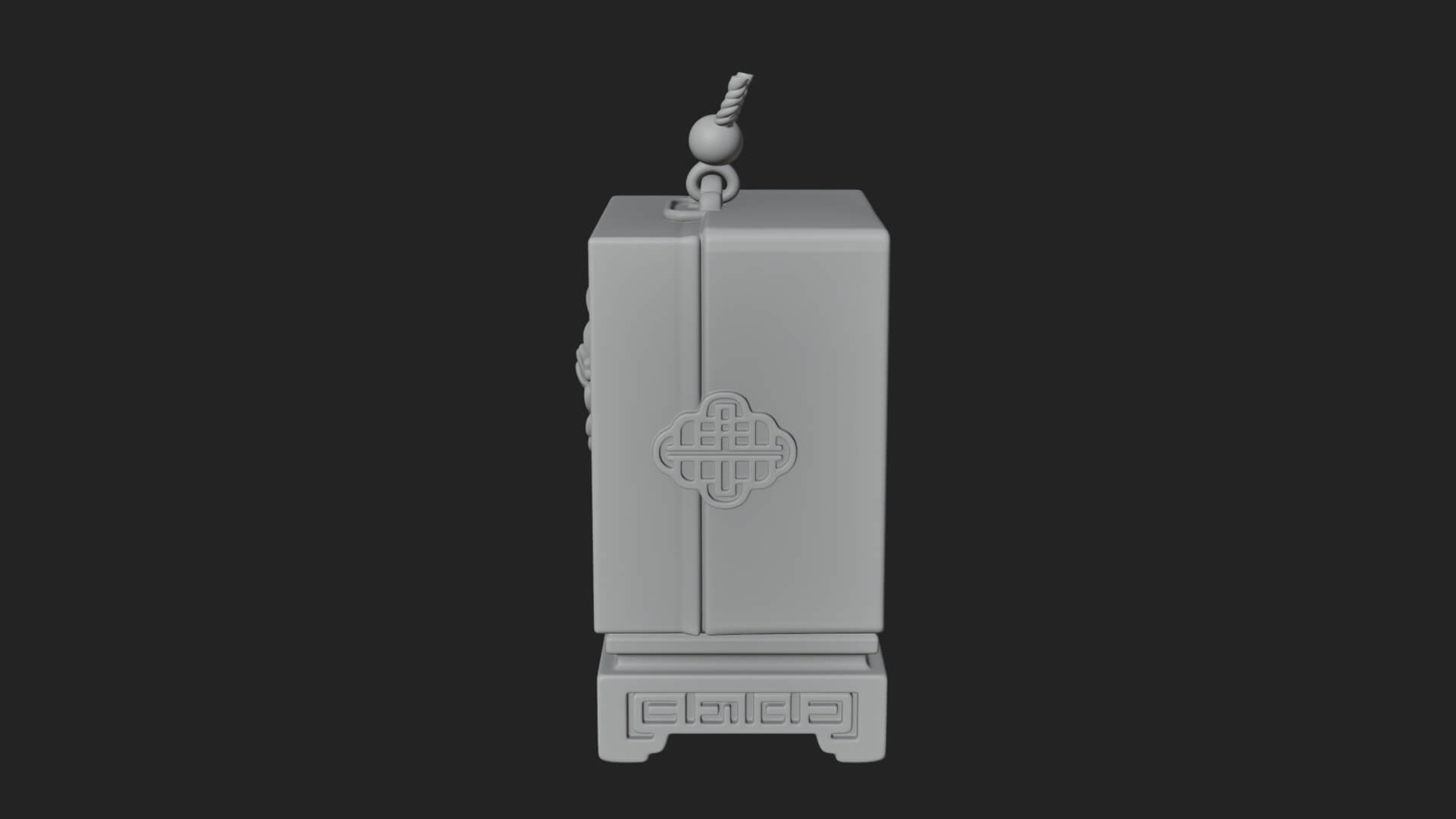 Peony Panel Lantern Model Design 1 3D Print Model 3D Model