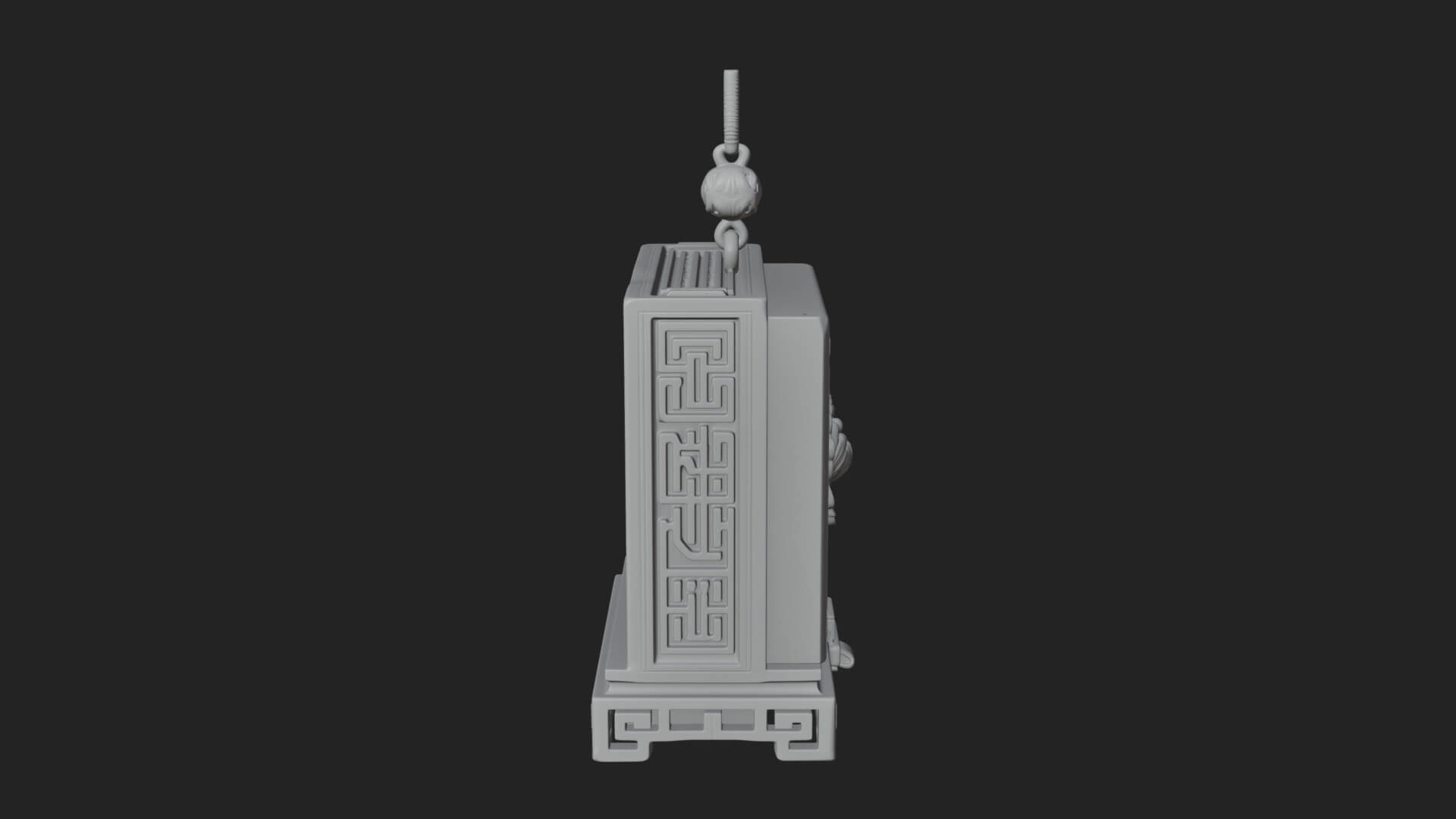 Peony Panel Lantern Model Design 2 3D Print Model 3D Model