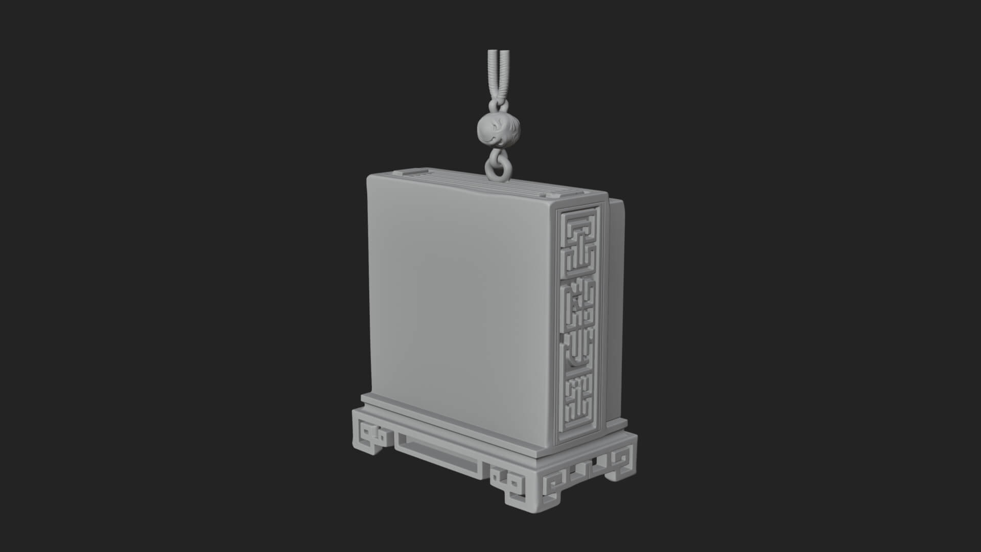 Peony Panel Lantern Model Design 2 3D Print Model 3D Model