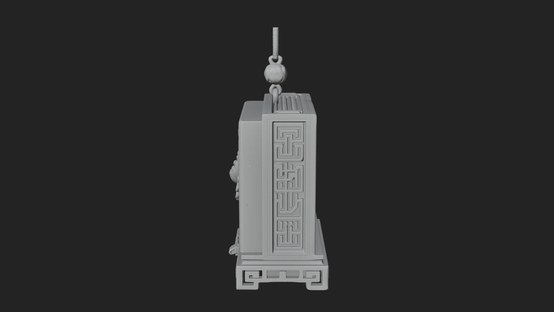 Peony Panel Lantern Model Design 2 3D Print Model 3D Model